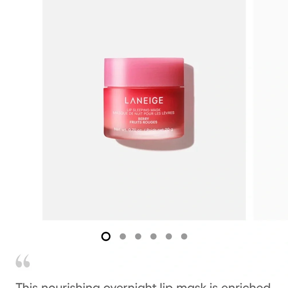 LANEIGE Lip Sleeping Mask - Berry BNIB - Picture 4 of 4